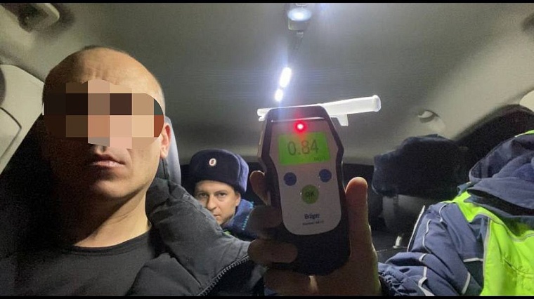 За январские выходные в Тюменской области задержали лишь одного пьяного водителя