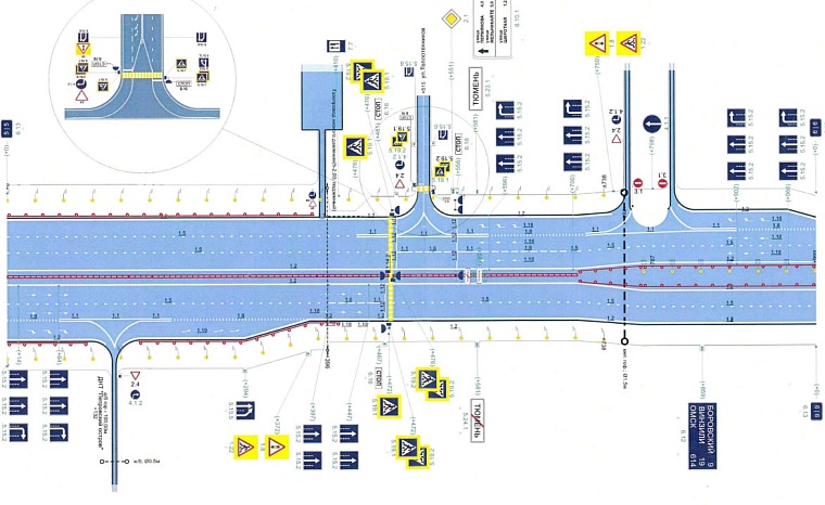 В районе ТЭЦ-2 в Тюмени запретят левый поворот на объездную