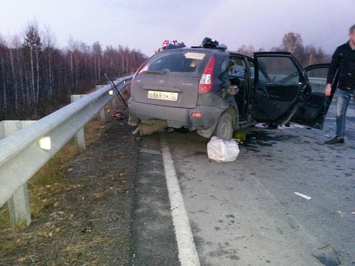 В лобовом столкновении «Калины» и «12-й» на загородном шоссе погибли оба водителя
