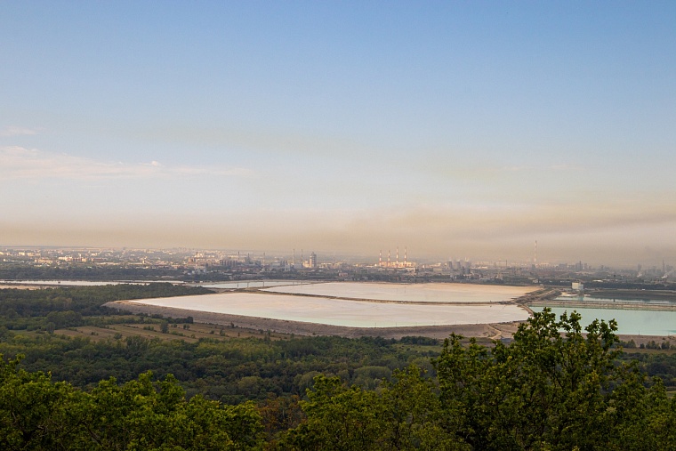 Вид с Куштау на Стерлитамак