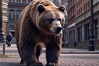 В Красноярске ввели режим угрозы возникновения ЧС из-за разгуливающего по городу медведя