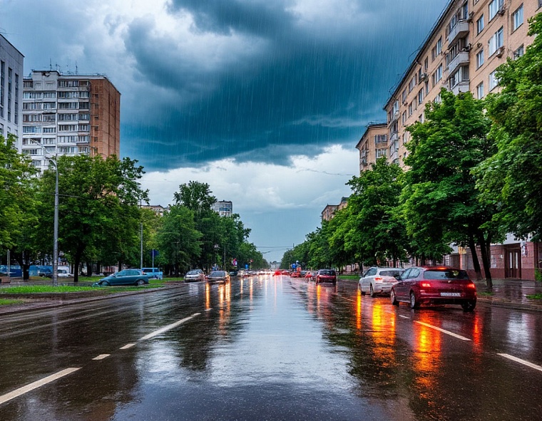 На Тюменскую область идет грозовой фронт с градом