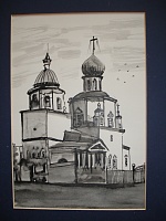 Благовещенский собор, рисунок Л. Никольской