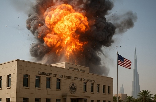 Люди в шоке: туристка из Новосибирска стала свидетельницей воздушной атаки на посольство в Дубае