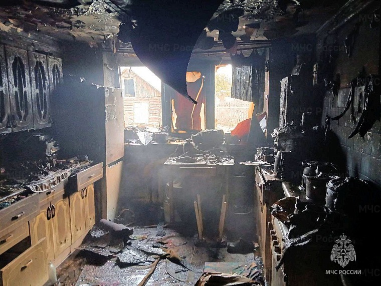 В Ялуторовске во время пожара в частном доме погиб человек