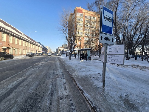 На улице Луначарского в Тюмени перенесли остановку