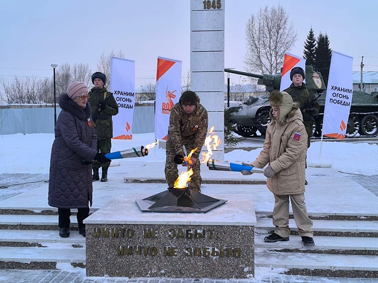 Вечный огонь в Большом Сорокино Тюменской области перевели на газ