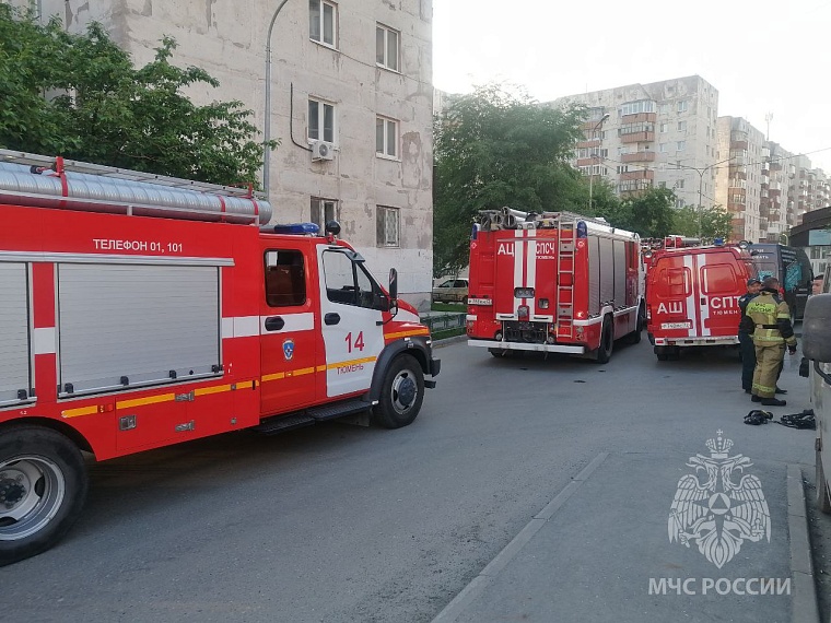 В Тюмени сгорела квартира на улице Николая Чаплина