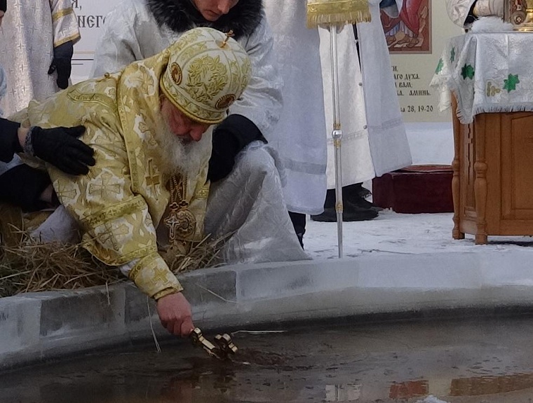 Митрополит Димитрий сегодня освятит иордань на Иртыше в Тобольске
