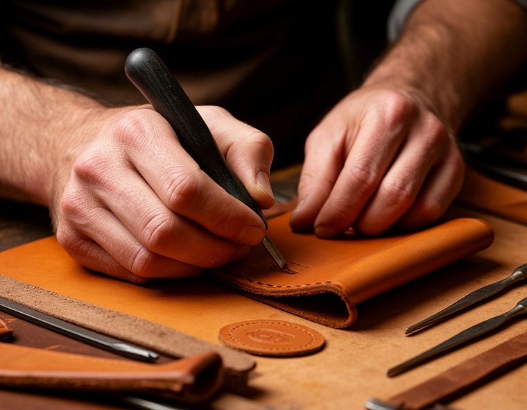 Тюменский мастер создал эксклюзивную коллекцию кожаных аксессуаров ко Дню города