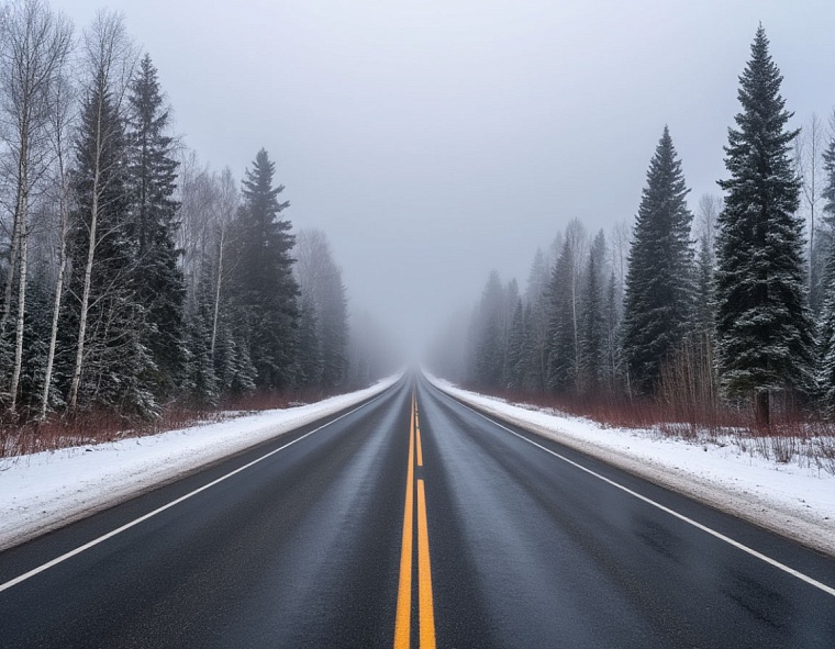 Ухудшение видимости на трассе: тюменских водителей призывают к осторожности