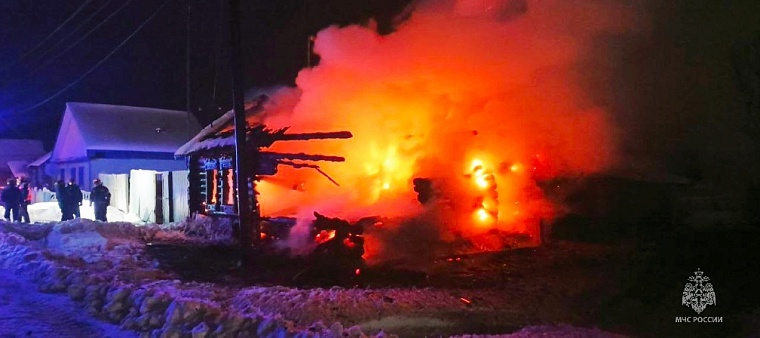 В ночном пожаре в Тюменском округе погиб человек