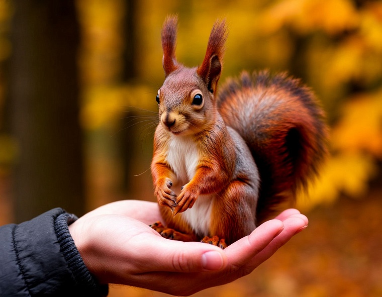 Законно ли приносить белок домой из леса?
