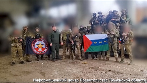 Бойцы штурмового подразделения «Шторм» записали видеообращение к жителям Тюменской области