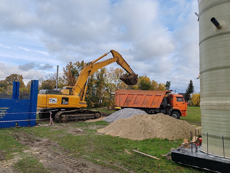В Упорово заканчивают строительство сетей водоотведения