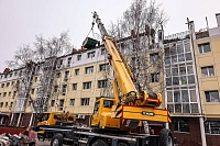 В Тобольске жители пострадавшей от огня пятиэтажки на Ремезова возвращаются домой