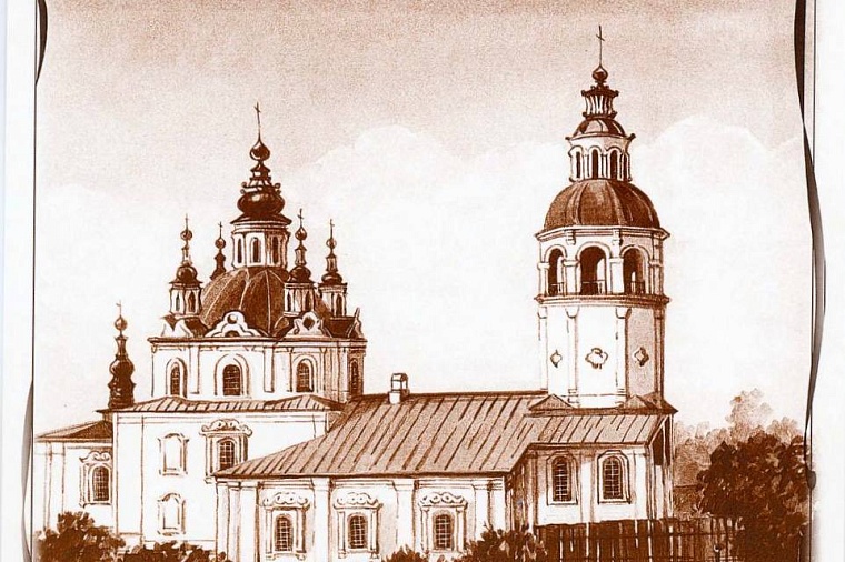 В Тобольске увековечили память утраченного храма, связанного с судьбами Николая II и Петра Ершова