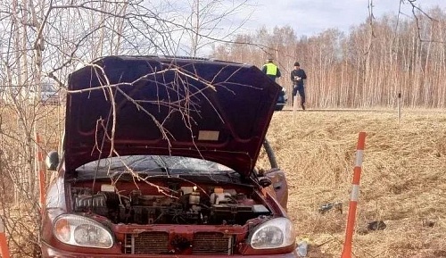 На тюменской трассе «ЗАЗ Шанс»  съехал в кювет, пассажир погиб