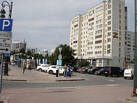 Перекресток улиц Ленина и Первомайской. Здесь стоял дом, в котором жил Глеб Романов, будущий знаменитый артист