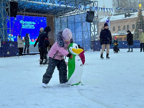 Тюменских ребят бесплатно научат кататься на коньках