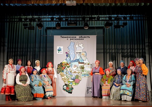 Тюменскую вышитую карту представили на фестивале в Чебоксарах