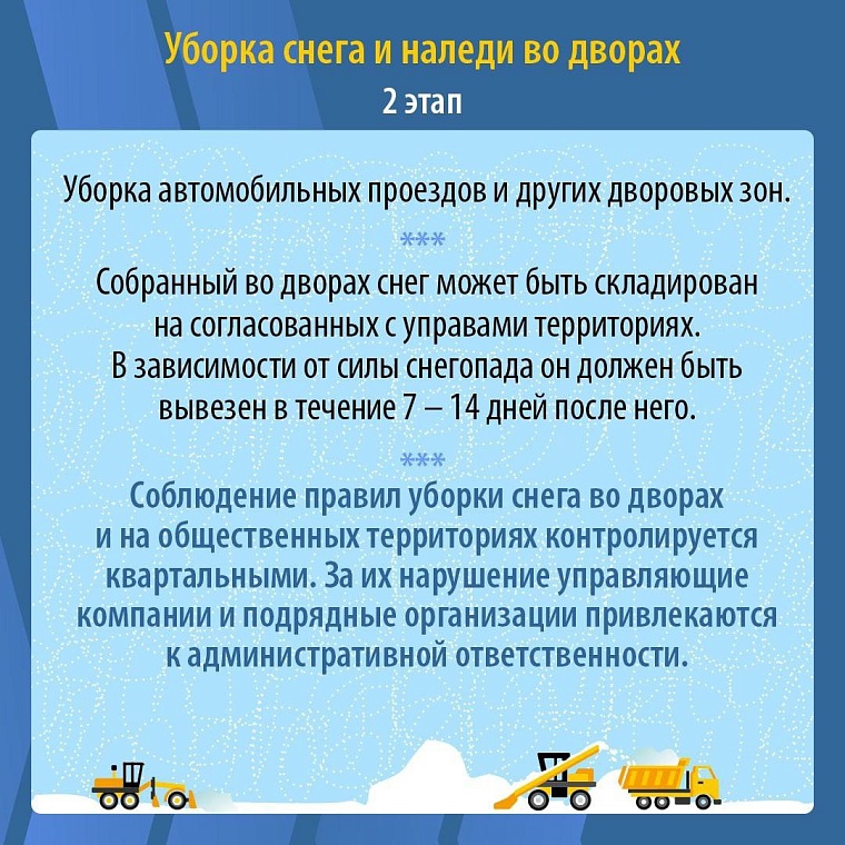 Тюменцам напомнили правила уборки и вывоза снега