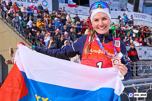 В Увате Виктория Сливко завоевала медаль чемпионата России по биатлону