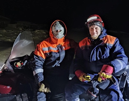 Ишимские спасатели нашли потерявшегося на снегоходе мужчину