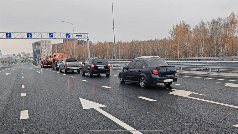 В Тюмени запустили рабочее движение по новой развязке на Московском тракте
