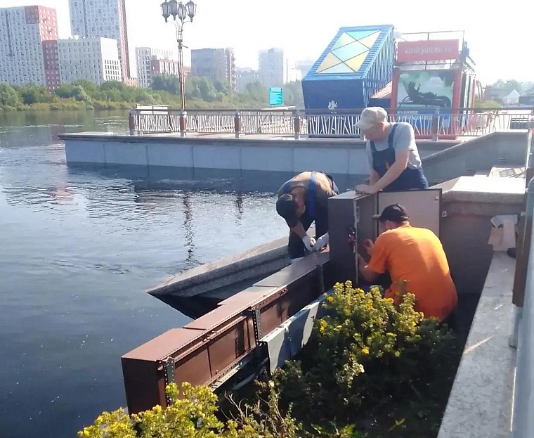 В Тюмени отключат свет на набережной Туры