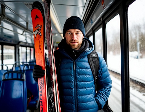 Лыжи, санки, тюбинги: правила провоза ручной клади в тюменских автобусах