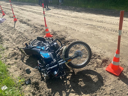 В Тобольском районе насмерть разбился мотоциклист