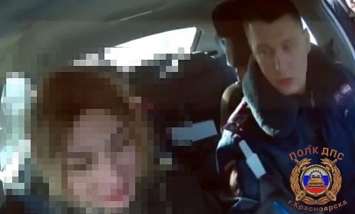 В Красноярске на угнанном BMW задержали пьяного бесправника с косой и макияжем