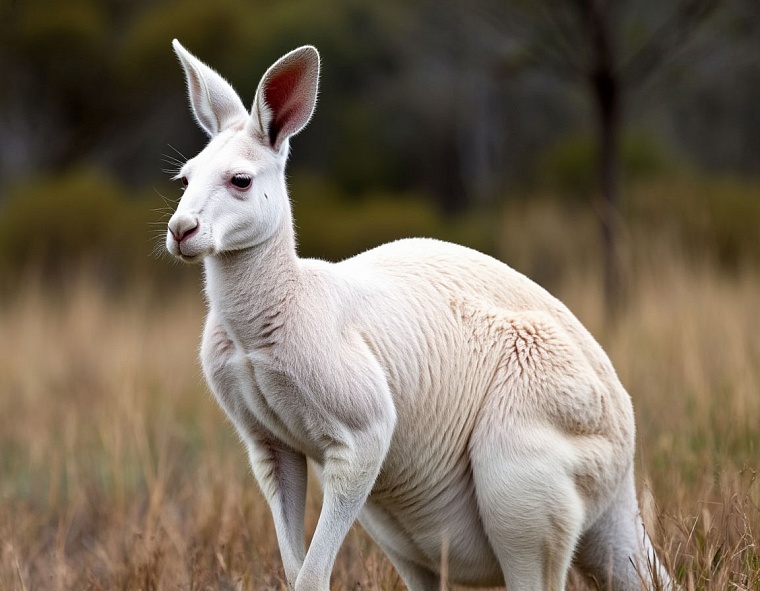 В тюменском центре реабилитации животных рассказали об особенностях кенгуру-альбиносов