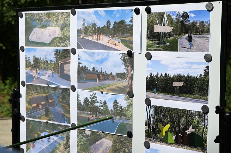 Александр Моор и Максим Афанасьев оценили ход благоустройства в Комарово-парке