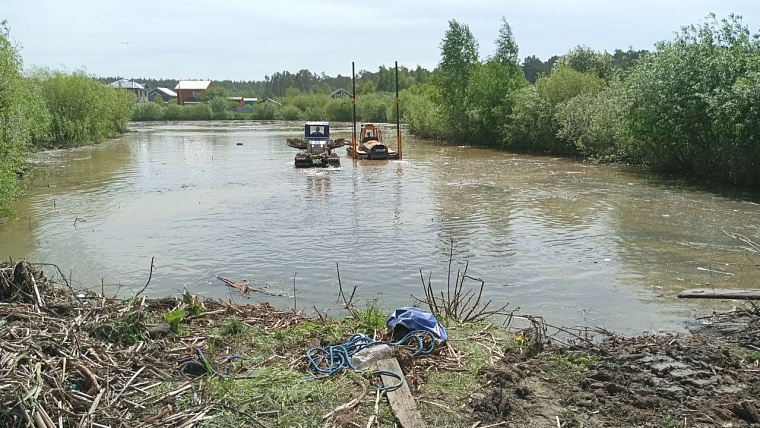 В Тюмени начали чистить Плехановский пруд