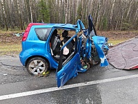 Три человека погибли в дорожной аварии на трассе Тюмень - Ханты-Мансийск
