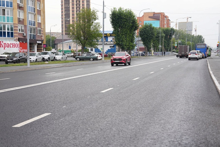 В Тюмени отремонтировали 2 километра дороги по Червишевскому тракту