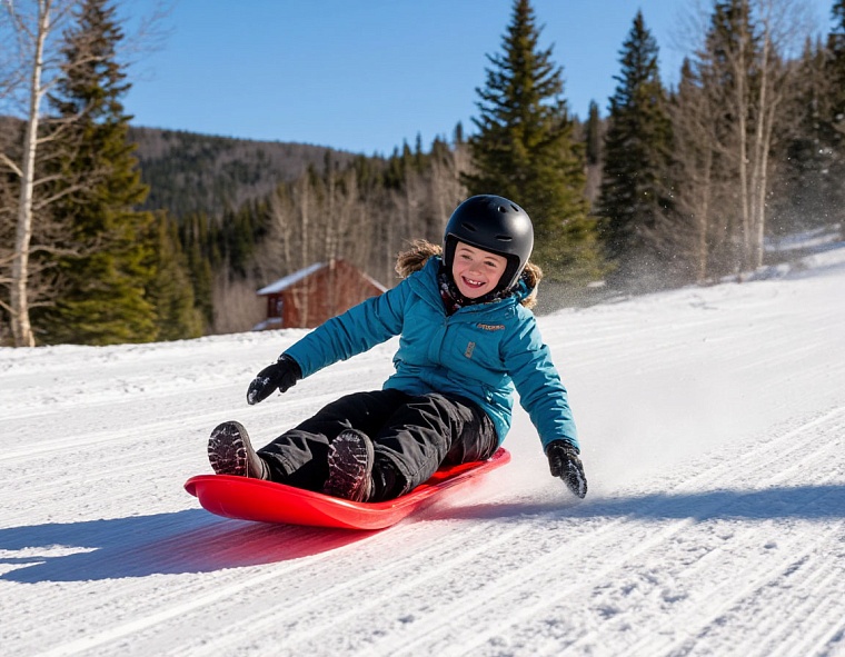 «Съезжать только сидя»: спасатели Тюмени напомнили правила безопасности на зимней горке