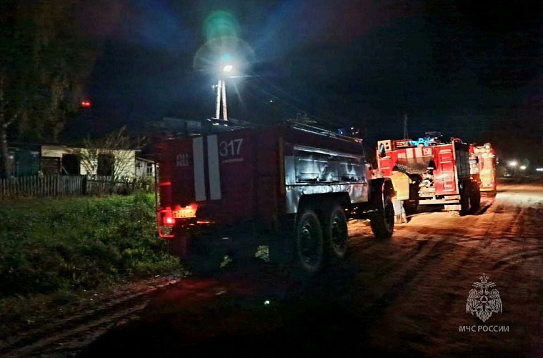 В Аромашевском округе на пожаре погиб человек