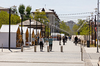 Улица Дзержинского стала излюбленным местом для прогулок тюменцев и гостей города