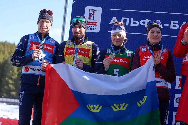 Тюменские спортсмены завоевали серебряные медали на чемпионате России по биатлону