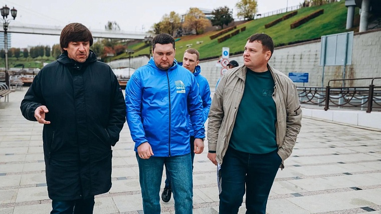 В Тюмени восстанавливают набережную Туры после летнего паводка