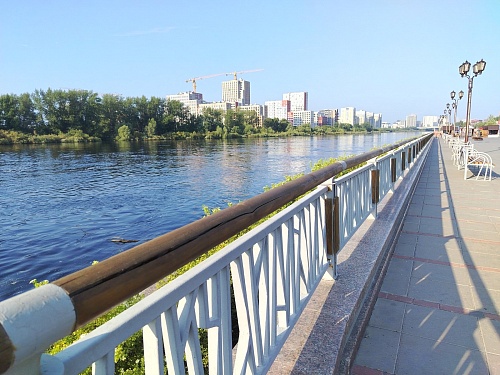 В Тюмени открыли участок набережной Туры, ранее закрытый из-за паводка