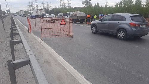 На дороге в Боровский ограничено движение из-за ремонта теплотрассы
