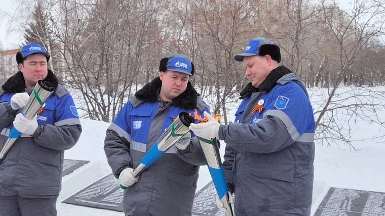 В Ялуторовске зажгли Вечный огонь