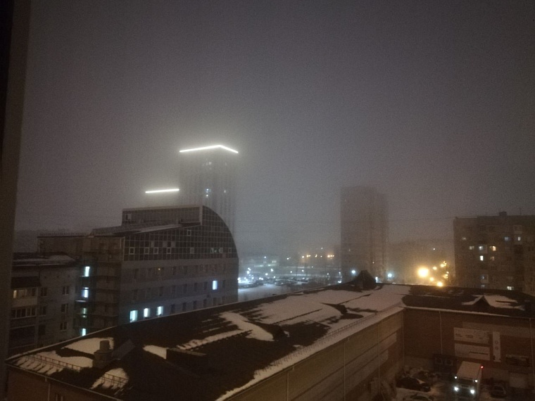 Утро в Тюмени началось с тумана