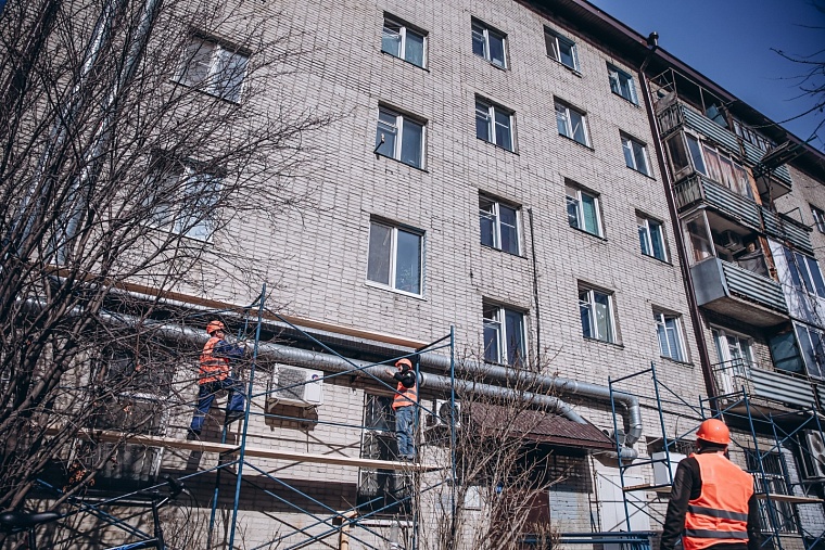 В Тюмени начался ремонт фасада дома №73 на улице Ямской