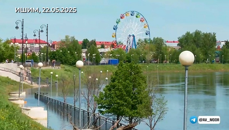 Александр Моор: В Ишиме уровень воды опустился ниже отметки «Опасное явление»