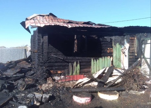 В Викуловском районе во время пожара в частном доме погиб сельчанин